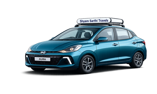 Hyundai Aura sedan taxi available for booking in Bhopal