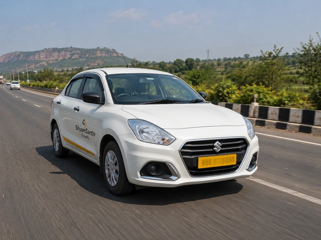 One way taxi driving on the highway from Bhopal toward Indore for an outstation drop