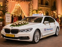 Wedding transportation service in Bhopal with decorated cars for baraat and guests